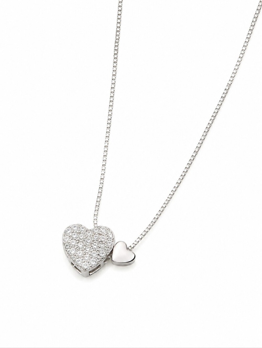Dainty Silver Heart Necklace | Heart Pendant Necklace | Everyday Jewelry